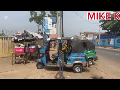 FREETOWN SIERRA LEONE ! WALK AROUND THE CITY FROM OLD RAILWAY LINE TO KROO TOWN ROAD