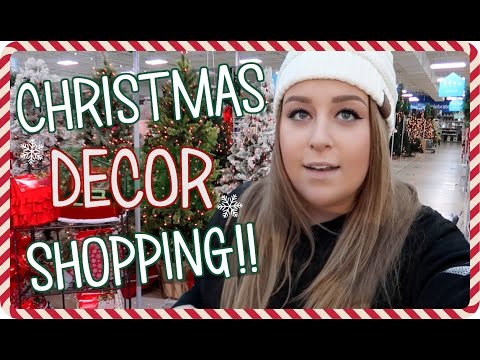 CHRISTMAS DECOR SHOPPING 2016!! Video