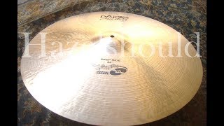 Video thumbnail for Paiste Masters 24" J R  Robinson Deep Ride 4356 gs by Hazelshould Drums & Cymbals