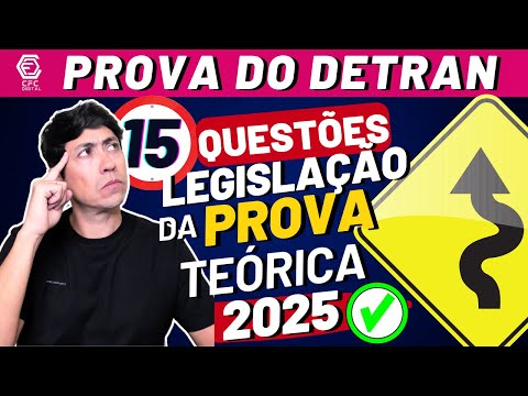 TRAFFIC LEGISLATION - DETRAN 2025 SIMULATION EXAM WITH 15 QUESTIONS - DETRAN 2025 EXAM REVIEW