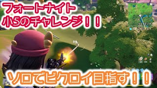 【フォートナイト小5実況】ソロでビクロイチャレンジシリーズ＃1