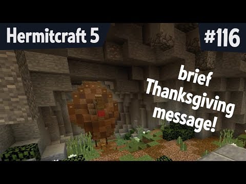 2017 brief Thanksgiving message — Hermitcraft 5 ep 116