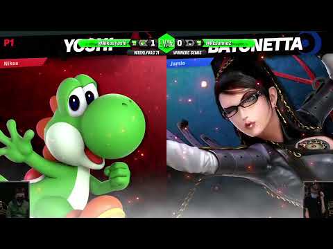 WeeklyVac 71 - SSBU - Nikes (Yoshi) vs Jamie (Bayonetta)