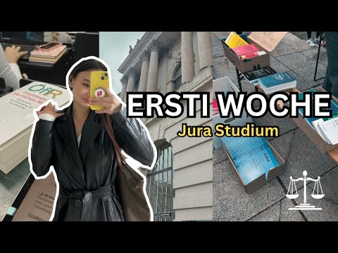 VLOG: Mein erster Tag an der Uni // Ersti Woche (Jura, Ersti Tüte, neue Leute)