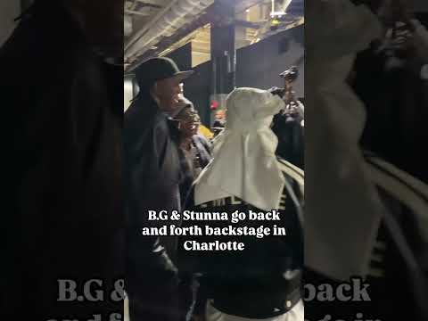 #rapper B.G & #birdman go back and forth while backstage in Charlotte NC!