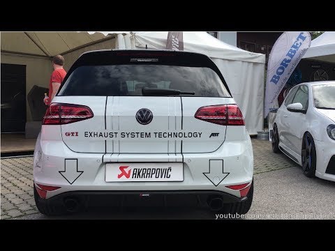 VW Golf 7 GTI with Akrapovic exhaust