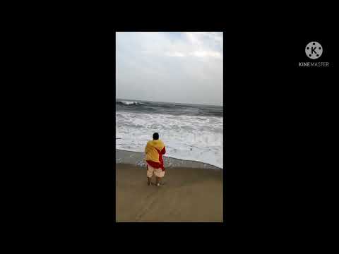 @beach low depression high tide waves a look