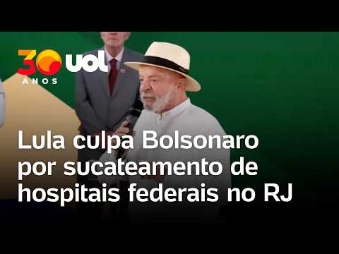 Lula: ‘Hospitais federais do Rio não funcionavam, porque eram administrados pela família Bolsonaro’