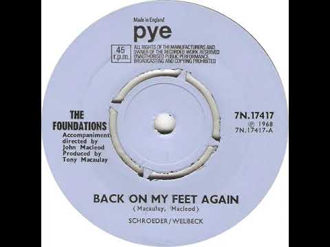 UK New Entry 1968 (21) The Foundations - Back On My Feet Again
