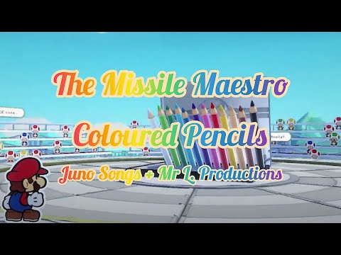 Paper Mario: The Origami King - The Missile Maestro, Coloured Pencils with Lyrics - Mashup