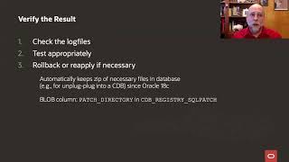 Applying patches to your Oracle Database