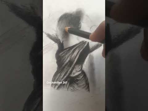 Indian girl sketch 🔥#sketch #charcoaldrawing #trending #gurjitdhillon267