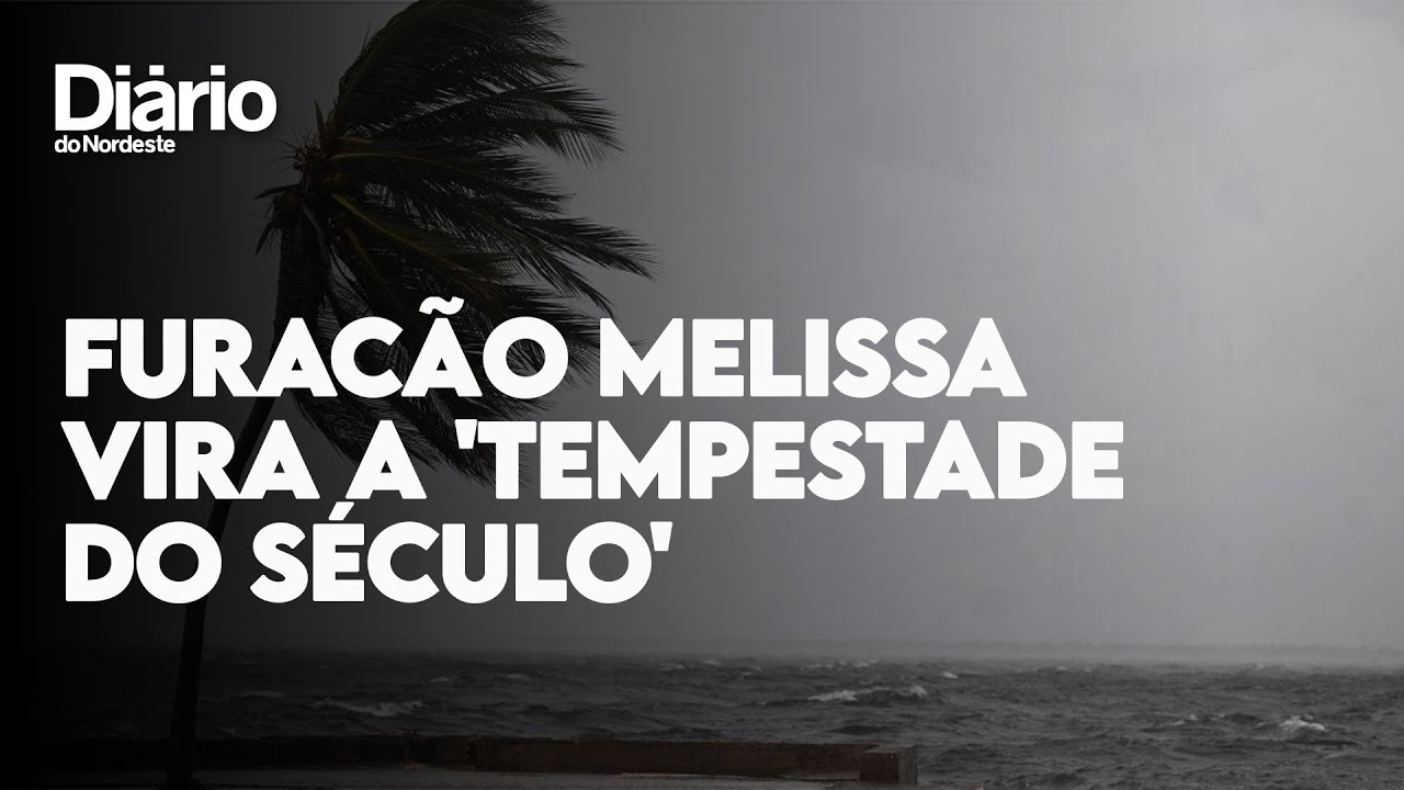 Imagem da notícia Assista: Furacão Melissa toca o solo e vira a 'tempestade do século' na Jamaica