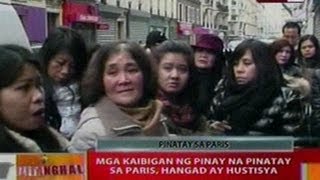 BT: Mga kaibigan ng Pinay na pinatay sa Paris, hangad ay hustisya