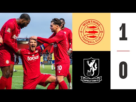 COLBRAN VOLLEYS REDS TO VICTORY 🔥 | Worthing 1-0 Enfield Town | Highlights