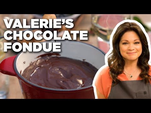 Valerie Bertinelli's Chocolate Fondue with Fried Bananas | Valerie's Home Cooking | Food Network