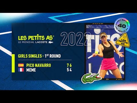 Les Petits As 2022 | Girls 2nd Round | Marta Pico Navarro vs. Jeanne Meme