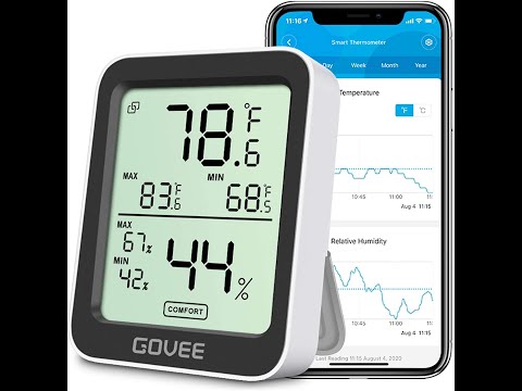 Thermometer, Humidity Temperature Gauge with Remote Monitor, Large LCD Display