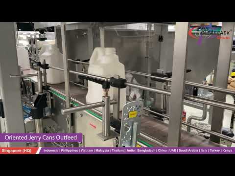 Robotic Unscrambler for Jerry Cans by Clearpack Group