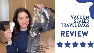 I Didn’t Expect These Vacuum Seal Bags to Be This Good… Travel Game Changer ✈️🧳