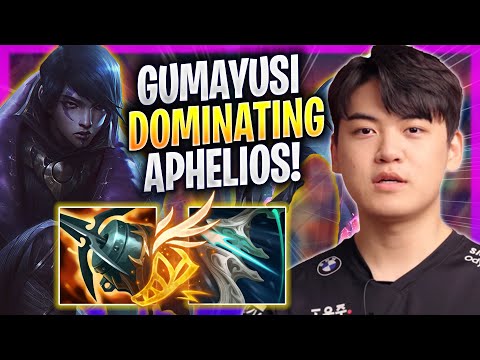 GUMAYUSI DOMINATING WITH APHELIOS! - T1 Gumayusi Plays Aphelios ADC vs Varus! | Season 2023