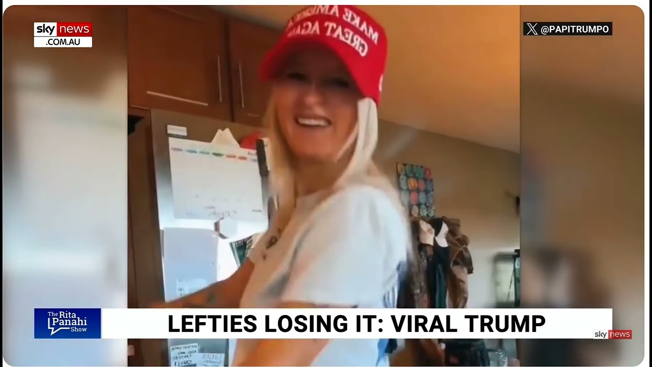 SKY NEWS HOST RITA CHAIR DANCES ON T V TO VIRAL TRUMP SONG