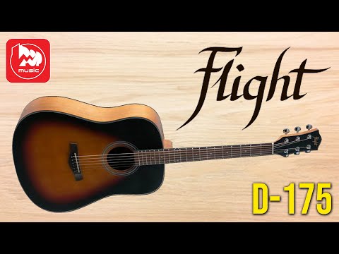 Обзор акустической гитары Flight D-175
