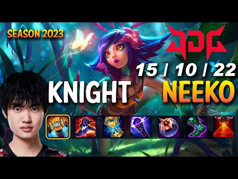 JDG Knight NEEKO vs AZIR Mid - Patch 13.13 KR Ranked