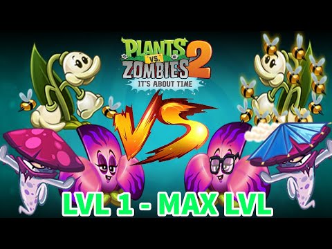 EVERY Plants Power-Up! LVL 1 Vs MAX LVL in Plants Vs Zombies 2 10.4.1 (Nightcap & Maybee & SeaFlora)