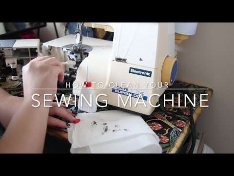 How I Clean My Sewing Machine | How to Clean a Serger [CC]