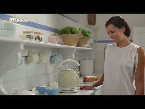 Ariete 2877/03 Standard virdulys, Nerūdijantis plienas, Kreminis, 2000 W, 360° rotational base, 1.7 L video