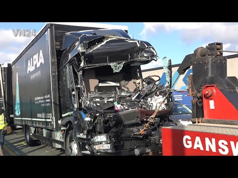 03.03.2020 - VN24 - LKW Unfall auf Lennetalbrücke A45 in Hagen