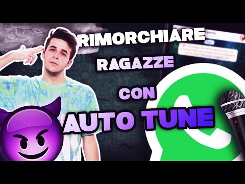 Pick up girls with autotune on WhatsApp