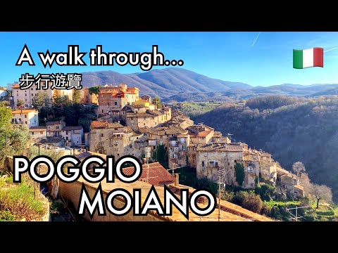 Poggio Moiano (Latium, Italy), walking tour with subtitles - 14/01/2023
