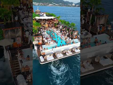 Yona Beach, a floating party paradise, in the heart of the tropics 🌴#thailand #yona #phuket #party