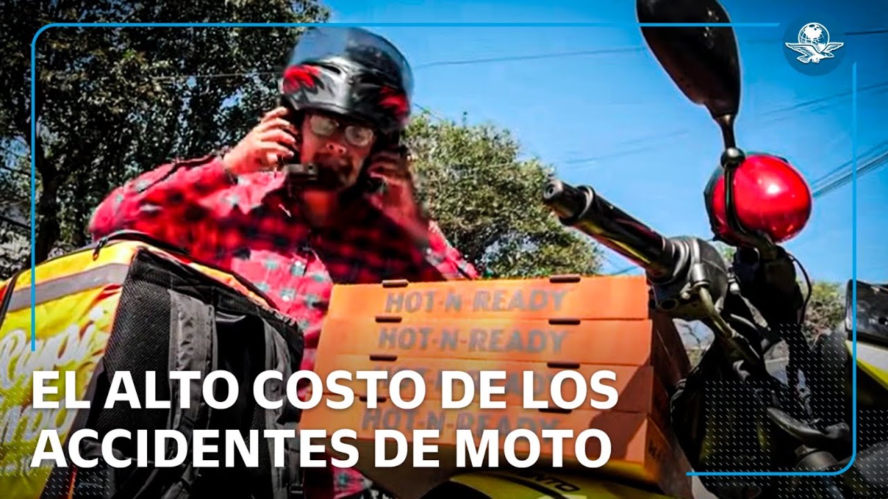 Aumentan muertes y accidentes viales de repartidores motociclistas por aplicación en CDMX