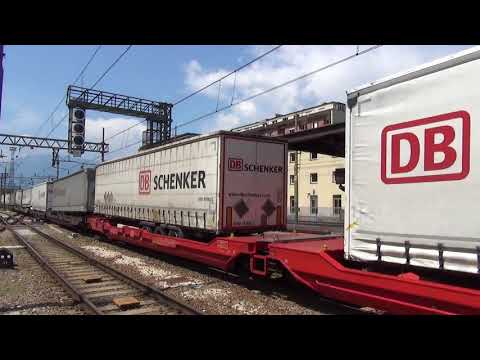 DOPPIA DI E.412 CON MERCI DB. SCHENKER TRANSITA A BOLZANO, MART. 3 - 7 - 2018