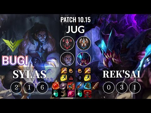 V3 Bugi Sylas vs Rek'Sai Jungle - KR Patch 10.15