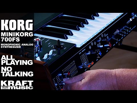 Демонстрация звучания синтезатора Korg MiniKorg-700FS