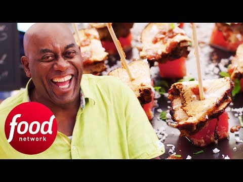 Ainsley Cooks Delicious Jerk Pork From Fresh Market Ingredients | Ainsley's Market Menu