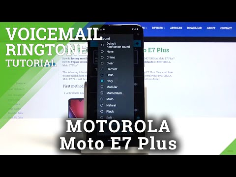 Motorola Moto E7 Plus How to Change Voicemail Notification Sound