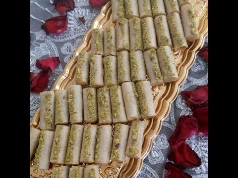 Ghrayba malfouffa bil brik /Gharaïba Tunisienne aux pois chiches - طريقة عمل غريبة حمص