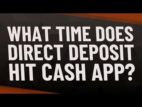 YouTube video about: What time does cash app direct deposit hit on wednesday?