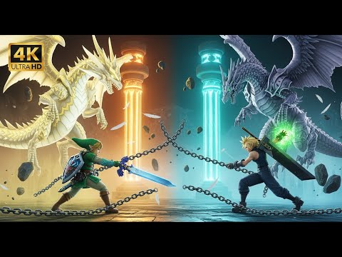 LINK vs CLOUD STRIFE: Light Dragon Unlocks Omnislash! ⚔ The RPG War