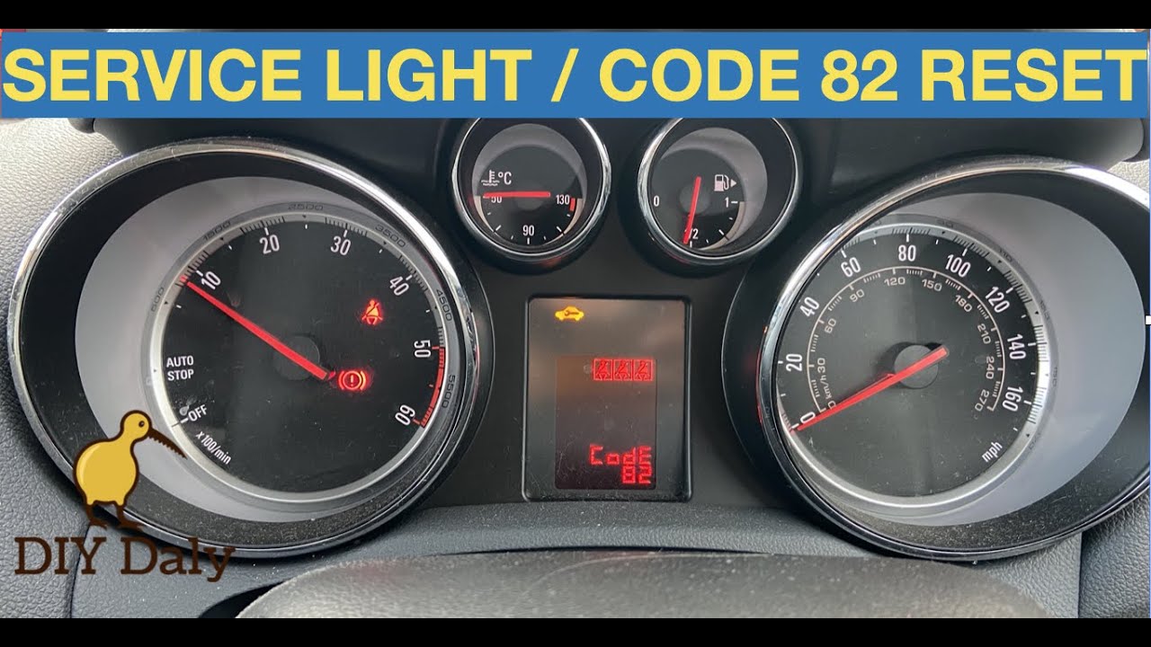 How to Reset Vauxhall Mokka Service light / Code 82 warning