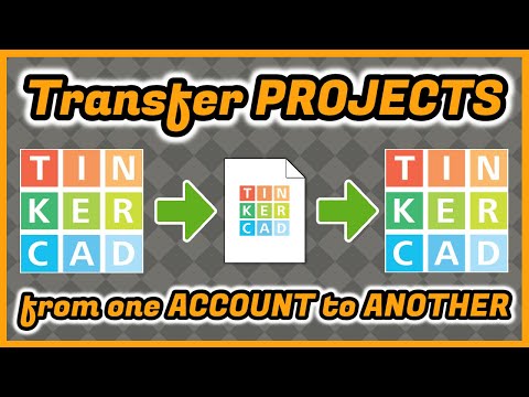 How to TRANSFER TINKERCAD DESIGNS between accounts MAINTAINING THE PROPERTIES | Design → Account