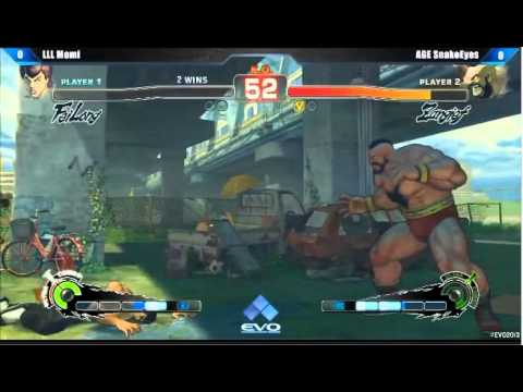 EVO2013 SSF4AE LLL Momi vs AGE SnakeEyes