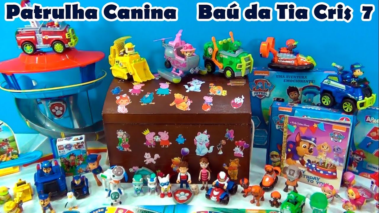 Patrulha Canina Baú da Tia Cris 7! Paw Patrol Toys #baudatiacris #patrulhacanina