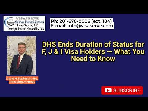DHS Ends Duration of Status for F, J & I Visa Holders — What ...