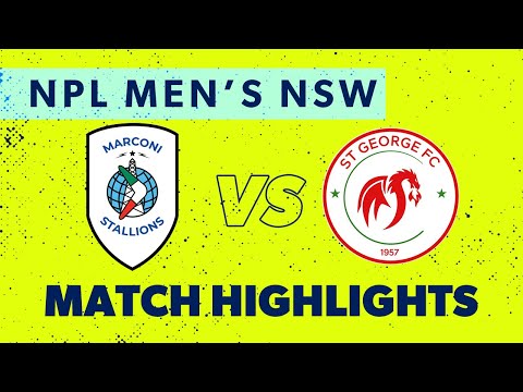 NPL Men's NSW Round 4 Highlights – Marconi v St George FC